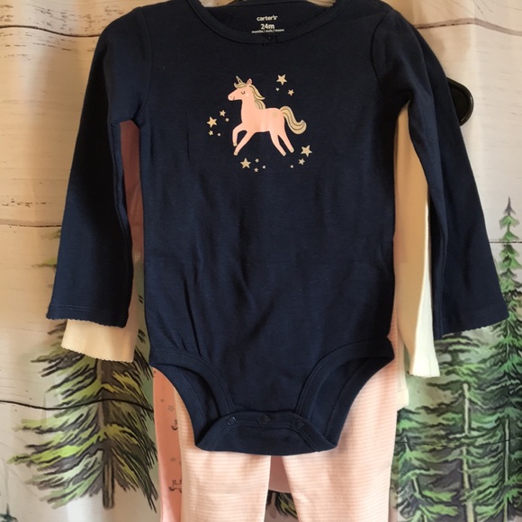 Carter’s four piece legging and long sleeve onsie set. NWT - Picture 15 of 16